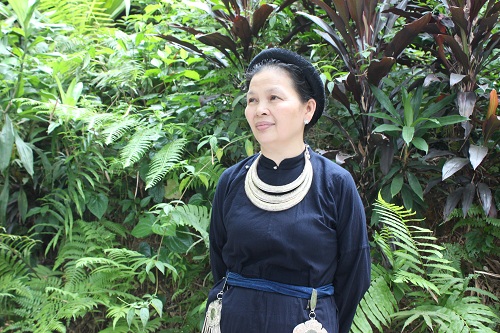 Madam Hai in the Tay traditional costumes